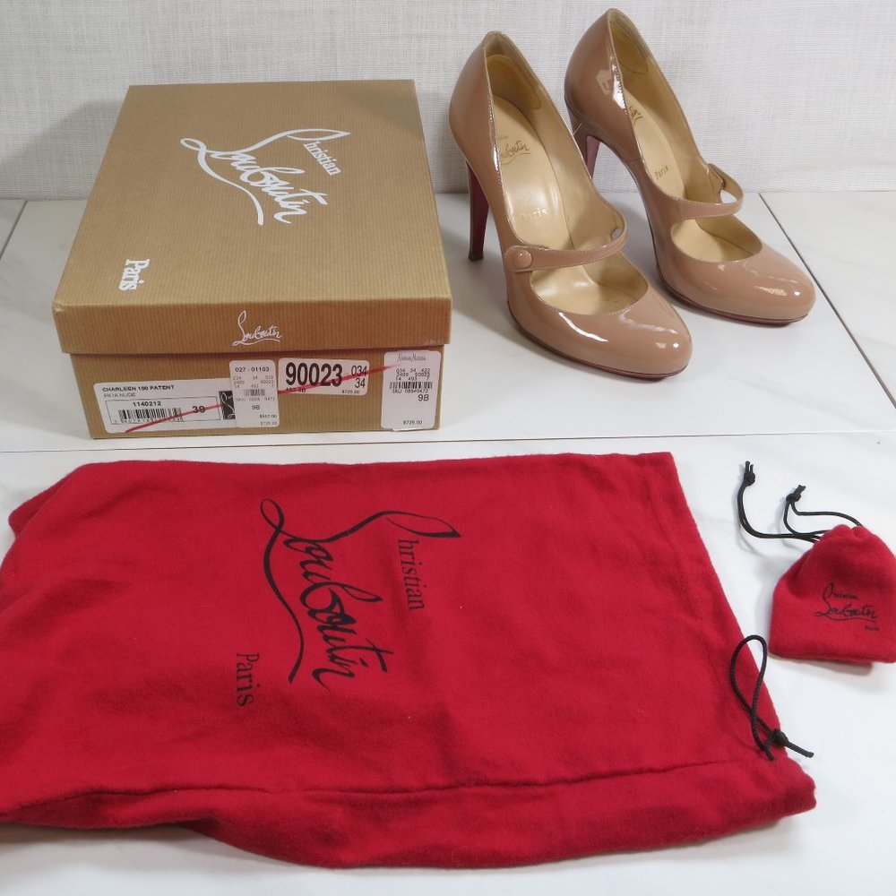 Louboutin - Charleen Pumps - Nude Patent - 39EU